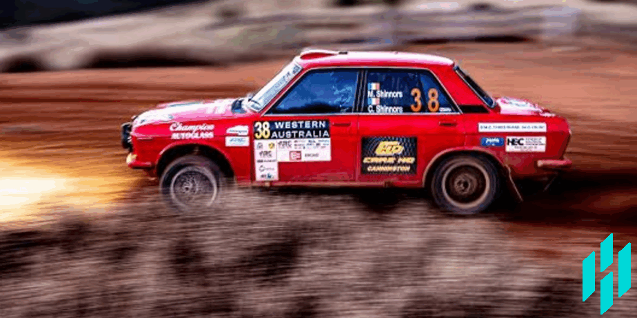 Datsun 1600 rally car